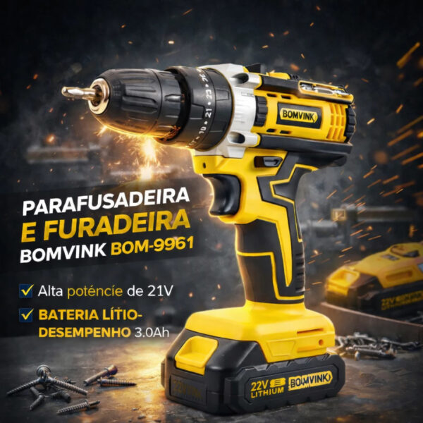 Pluga e Vai - Parafusadeira BOMVINK - 9961