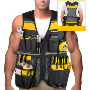 Colete Porta Ferramentas Eletricista Ajustável BOMVINK BOM-7702