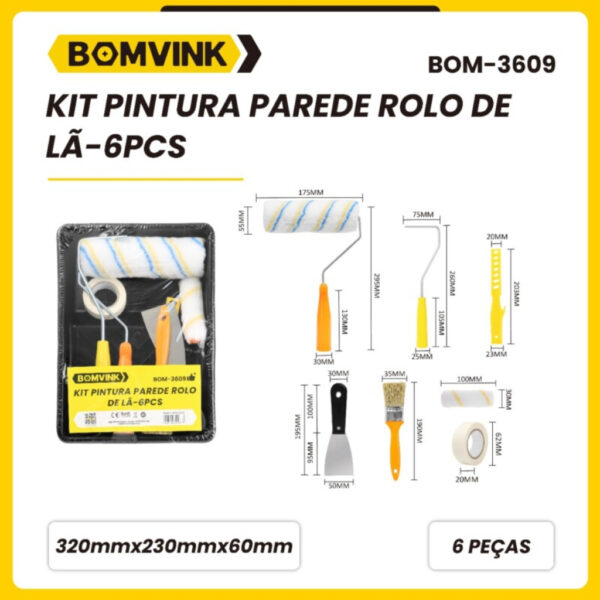 Pluga e Vai - Kit Pintura BOMVINK BOM-3609