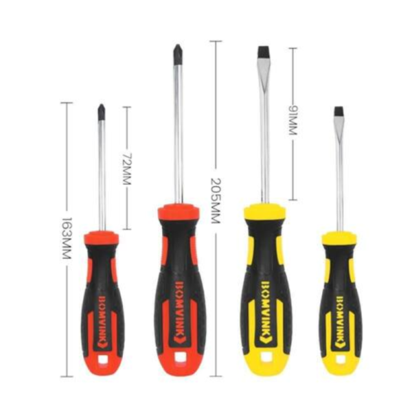 Pluga e Vai - Kit Chaves de Fenda e Phillips BOMVINK BOM-3111